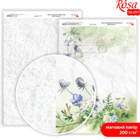 Papiere na scrapbooking Wild Flowers A4  | rôzne motívy — obrázok 2