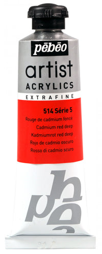 Pebeo Artist akrylová farba 37 ml – Tmavá kadmiová červená