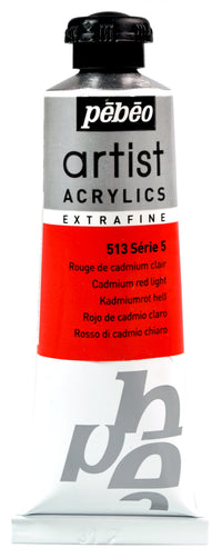 Pebeo Artist akrylová farba 37 ml – Svetlá kadmiová červená