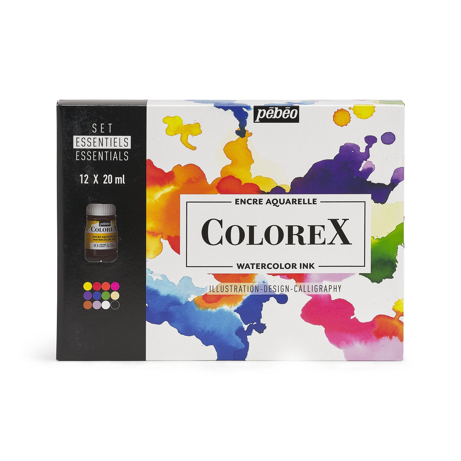 Pebeo Colorex sada akvarelových farieb 12 x 20 ml