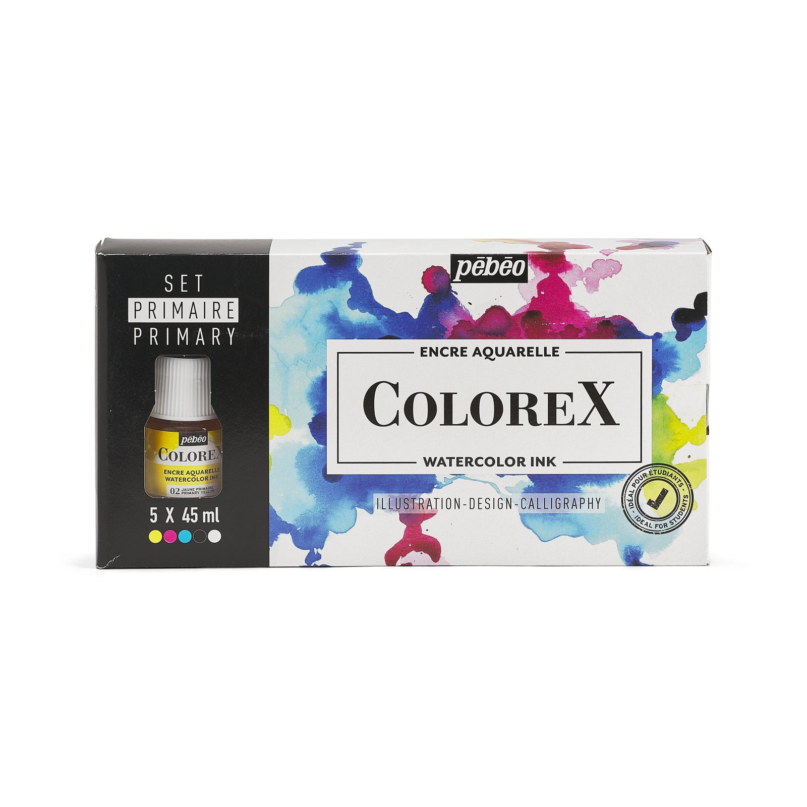 Pebeo Colorex sada akvarelových atramentov 5 x 45 ml