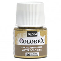 Pebeo Colorex tekutý akvarel 45 ml – Bohaté zlato