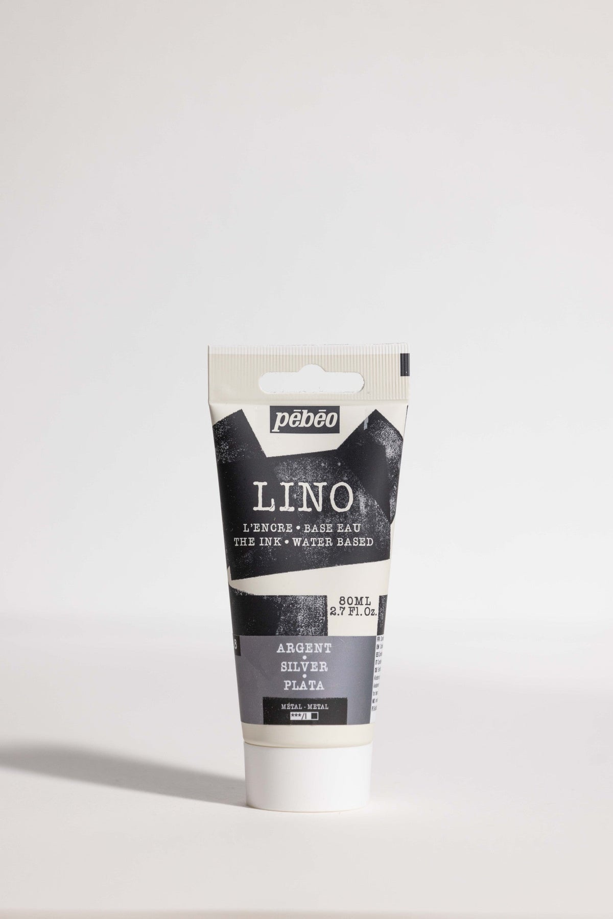 Pebeo farba na linoryt 80 ml – Strieborná