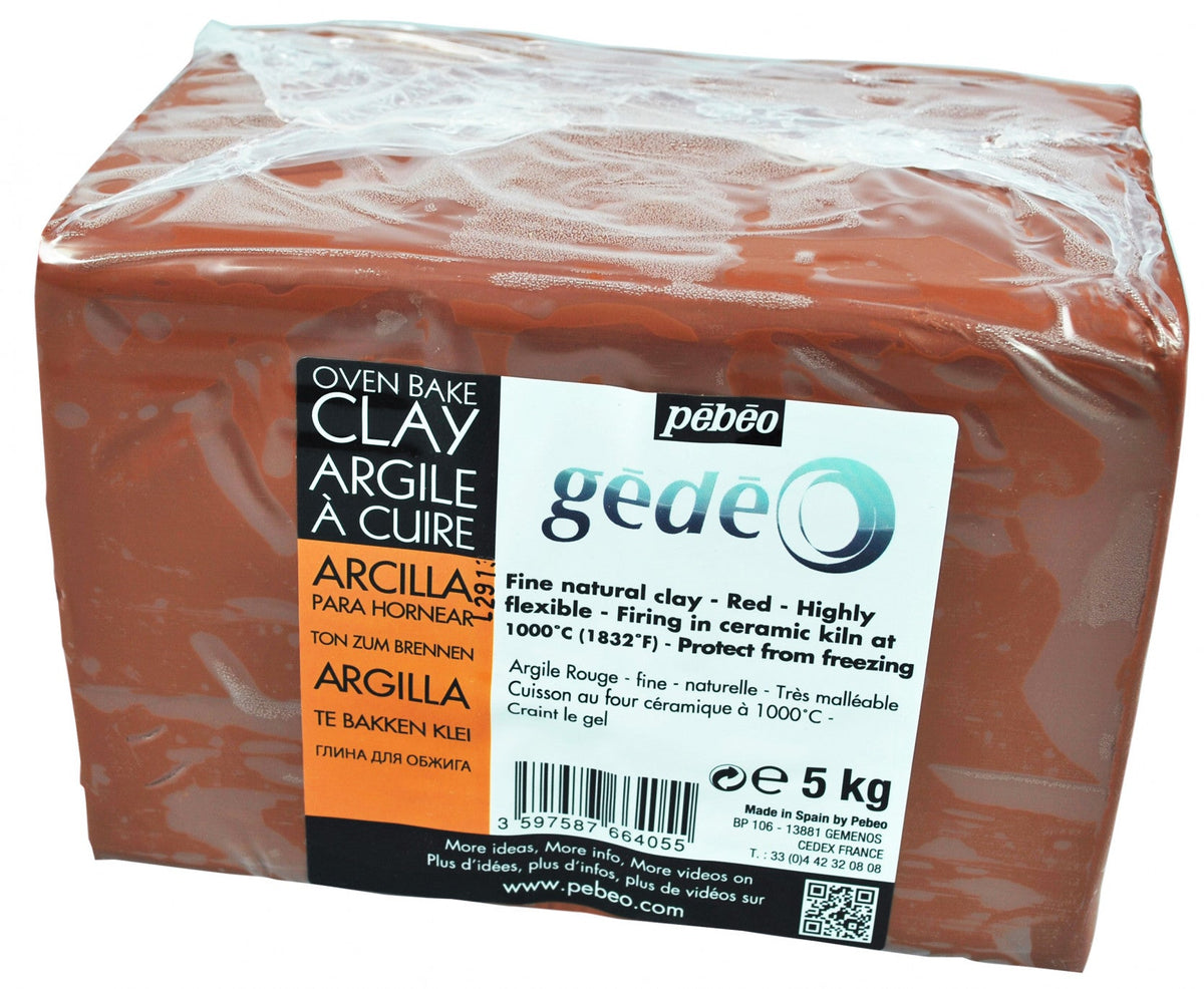 Pebeo Gédéo hrnčiarska hlina 5 kg červená – 5 kg červená