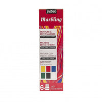 Pebeo Marbling sada mramorovacích farieb 6 x 20 ml