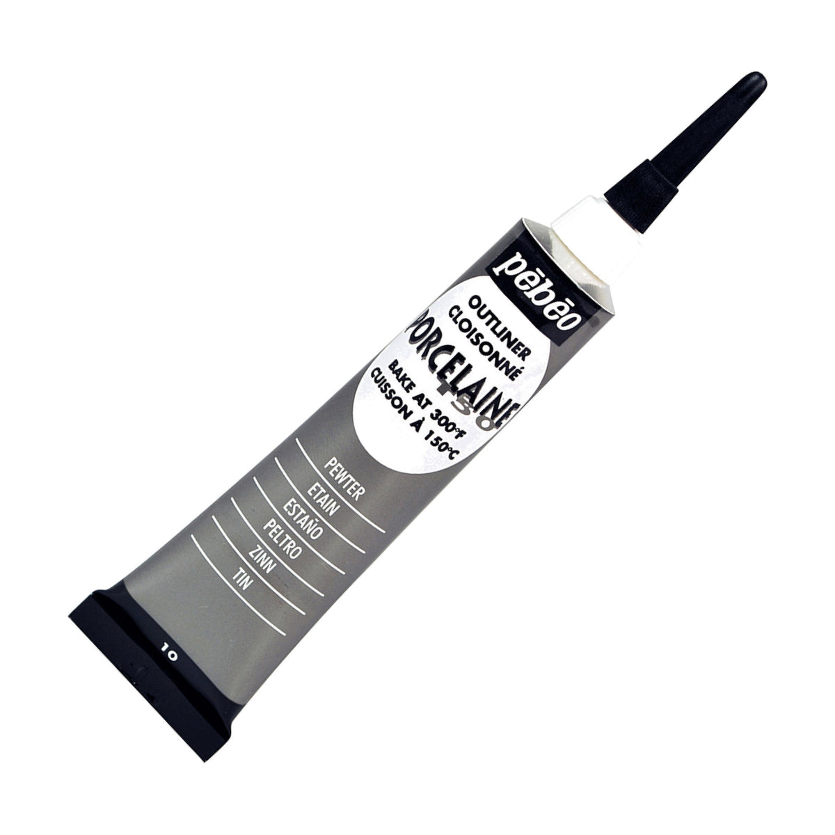 Pebeo Porcelaine 150 reliéfna kontúra na porcelán 20 ml – Cínová