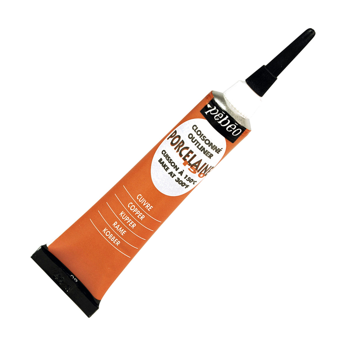 Pebeo Porcelaine 150 reliéfna kontúra na porcelán 20 ml – Medená