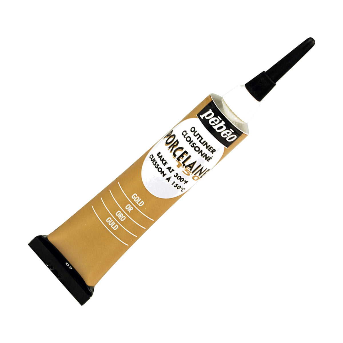 Pebeo Porcelaine 150 reliéfna kontúra na porcelán 20 ml – Zlatá