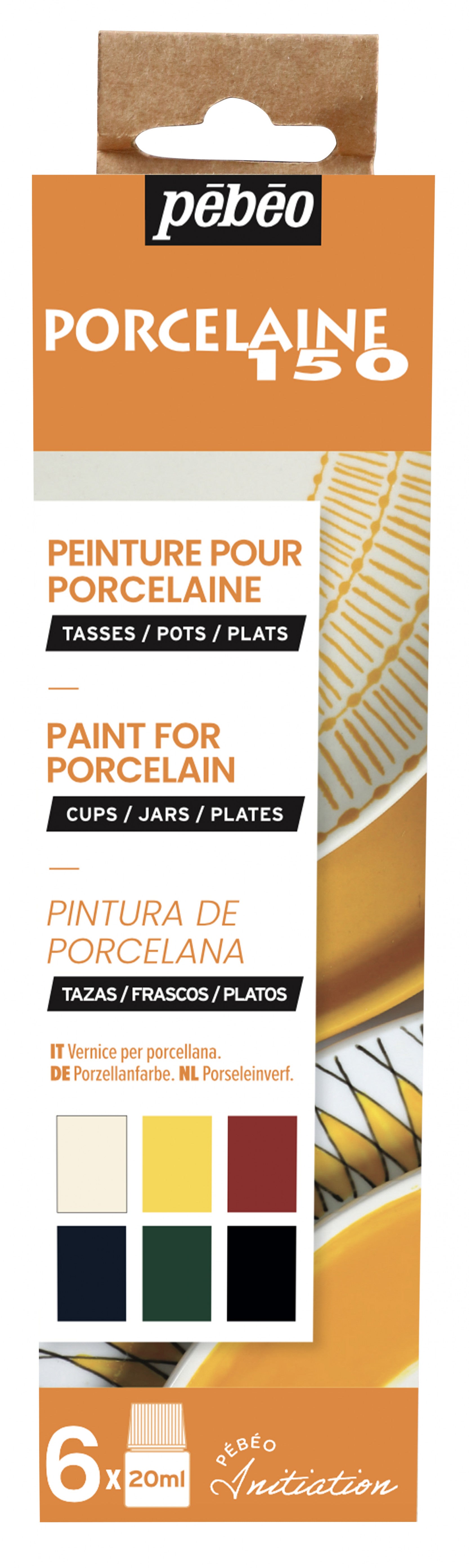 PEBEO Porcelaine 150 sada farieb na porcelán 6 x 20 ml