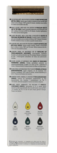 PEBEO Porcelaine 150 sada farieb na porcelán 6 x 20 ml