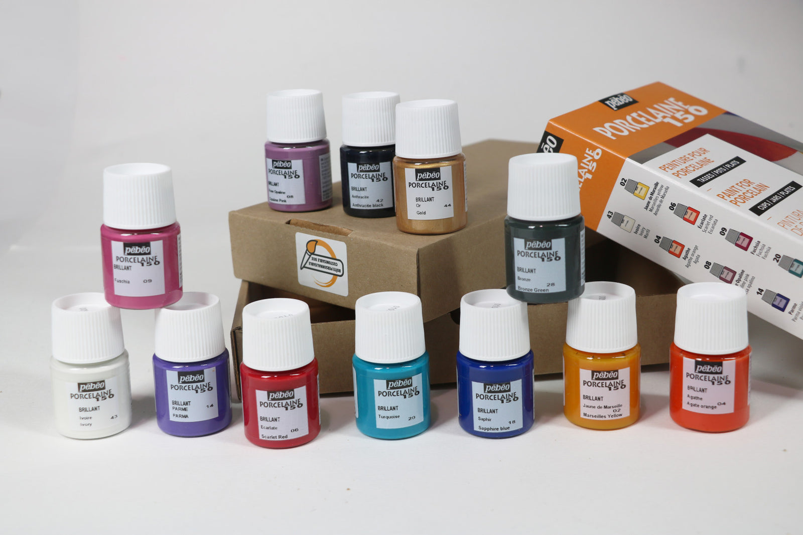 Pebeo Porcelaine 150 sada farieb na porcelán 12 x 20 ml Exploration 1