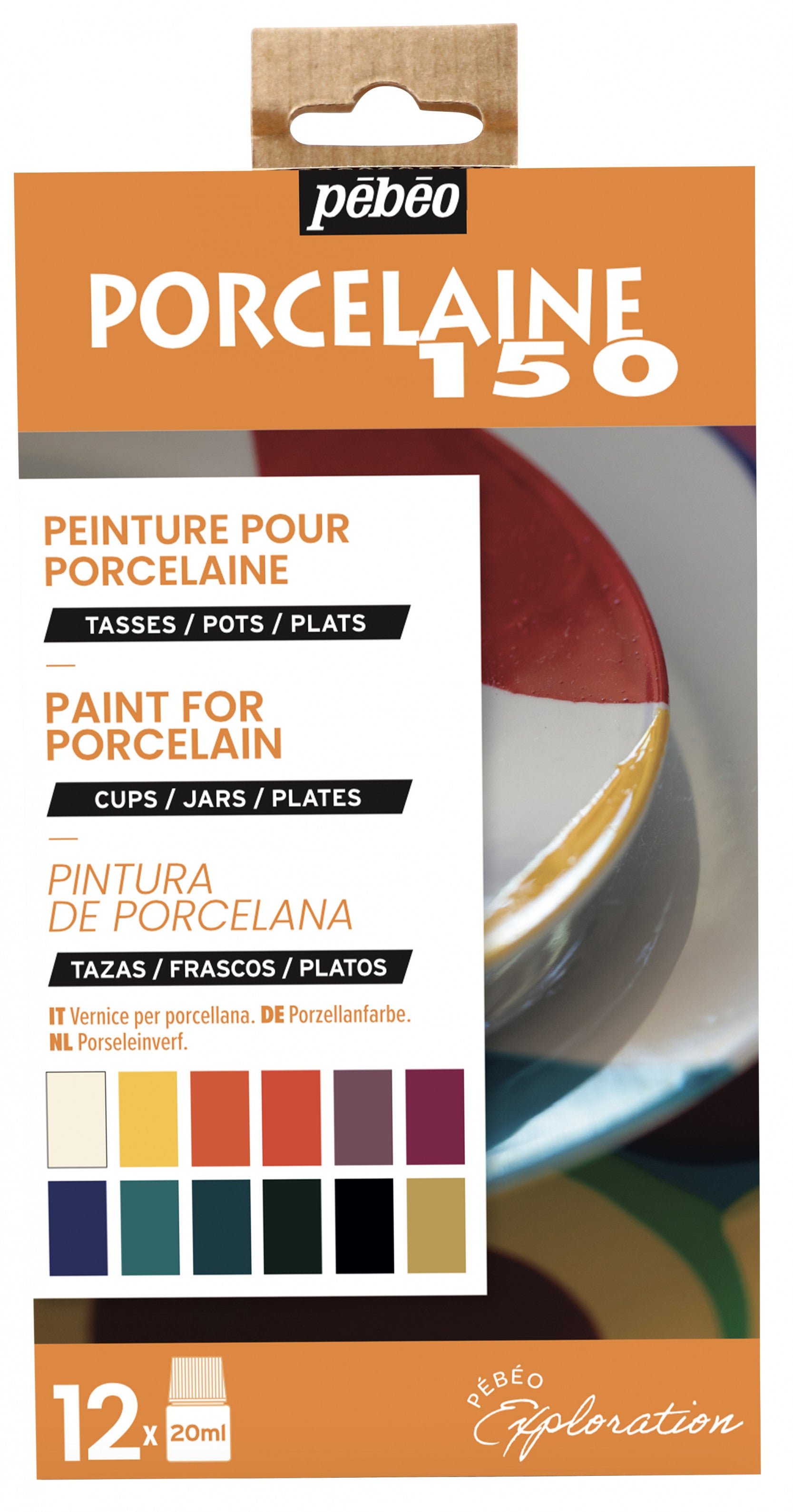 Pebeo Porcelaine 150 sada farieb na porcelán 12 x 20 ml Exploration 1