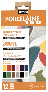 Pebeo Porcelaine 150 sada farieb na porcelán 12 x 20 ml Exploration 2