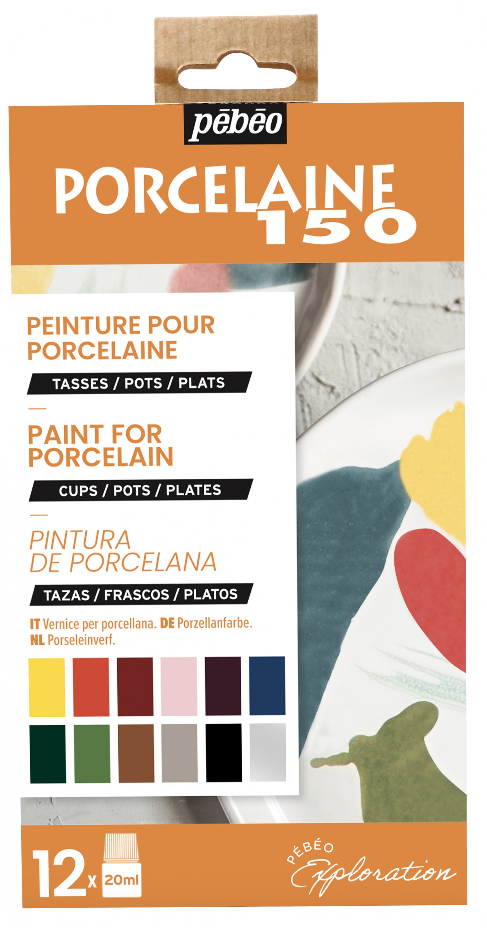 Pebeo Porcelaine 150 sada farieb na porcelán 12 x 20 ml Exploration 2