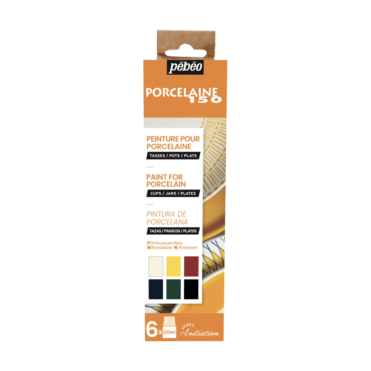 PEBEO Porcelaine 150 sada farieb na porcelán 6 x 20 ml