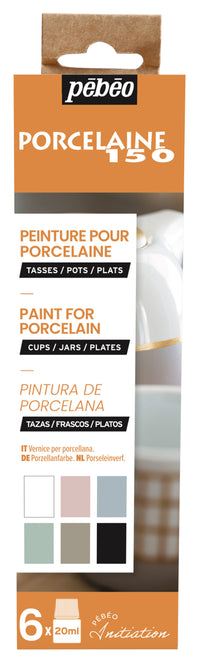 Pebeo Porcelaine 150 sada farieb na porcelán Chalk 6 x 20 ml