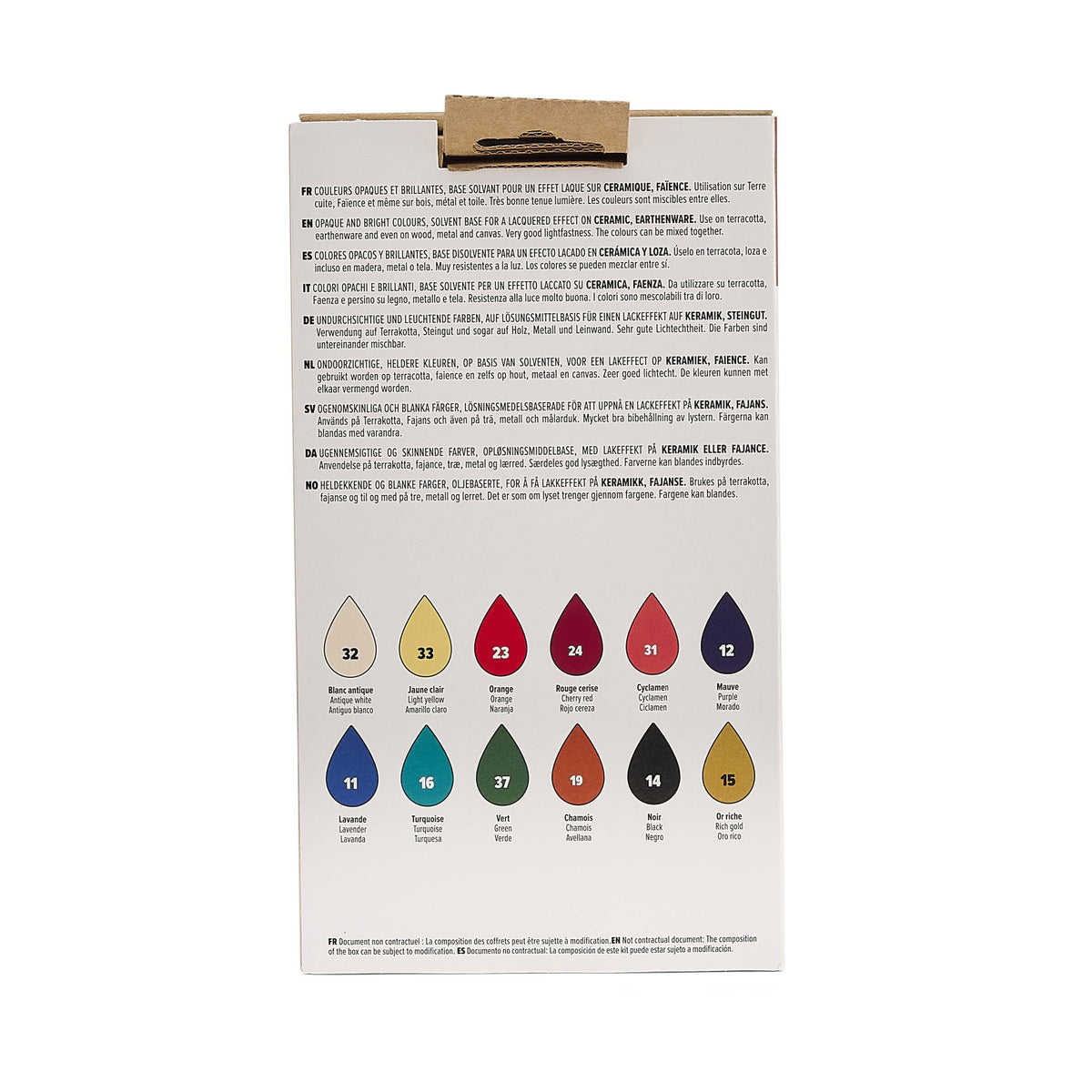Pebeo sada farieb na keramiku Ceramic 12 x 20 ml