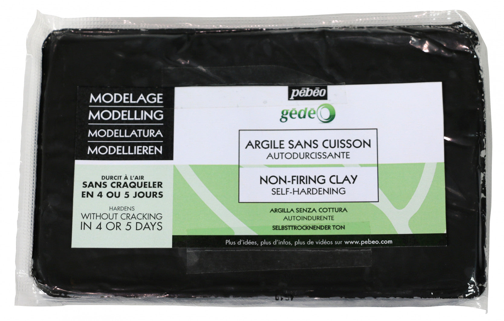 Modelovacia hlina Pebeo Gedeo 1.5 kg – čierna