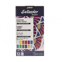 Pebeo Setacolor sada krycích farieb na textil 12 x 20 ml
