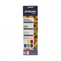 Pebeo Setacolor sada krycích farieb na textil 6 x 20 ml