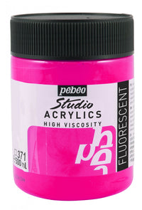 Pebeo Studio akrylová farba 500 ml – Fluorescenčná ružová