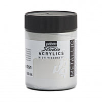Pebeo Studio akrylová farba 500 ml – Strieborná