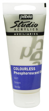 Pebeo Studio akrylový gél 100 ml - Phosphorescent Green