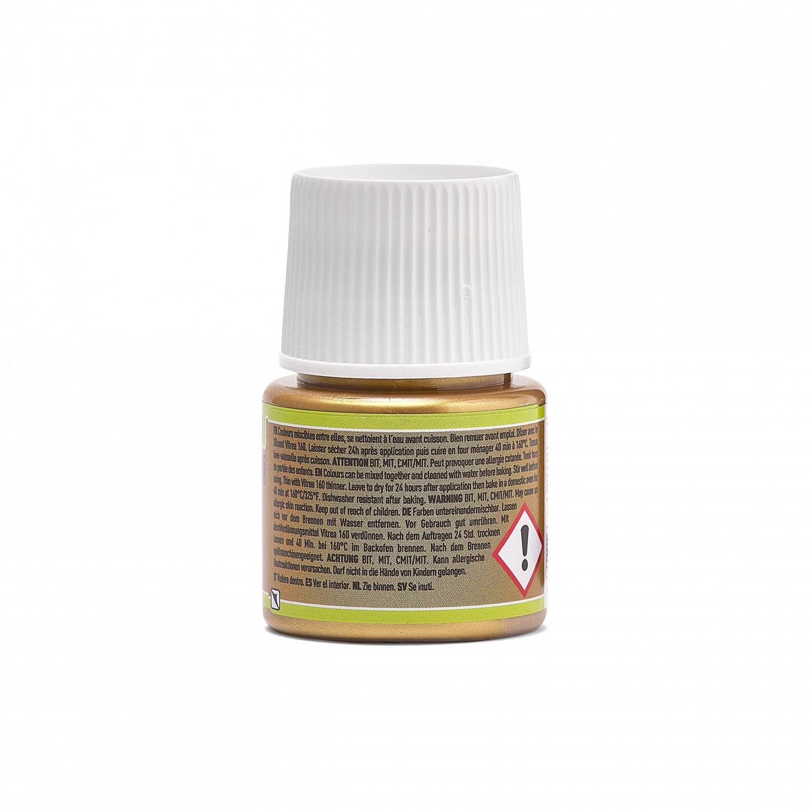 Vitrážna farba na sklo Pebeo Vitrea 160 – 45 ml, Shimmer Gold