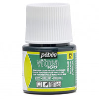Vitrážna farba na sklo Pebeo Vitrea 160 lesklá 45 ml – Smaragdová