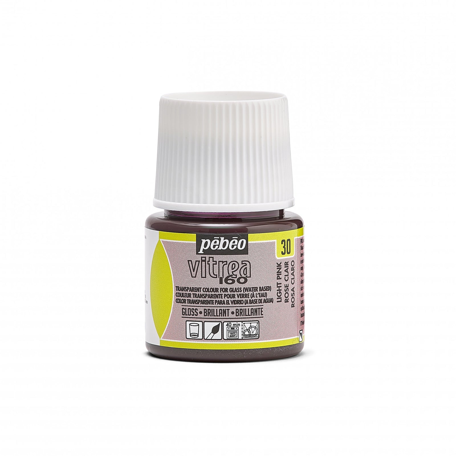 Vitrážna farba na sklo Pebeo Vitrea 160 lesklá 45 ml