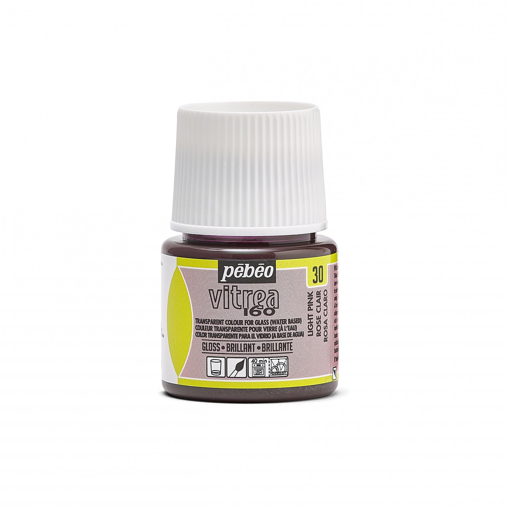 Vitrážna farba na sklo Pebeo Vitrea 160 lesklá 45 ml