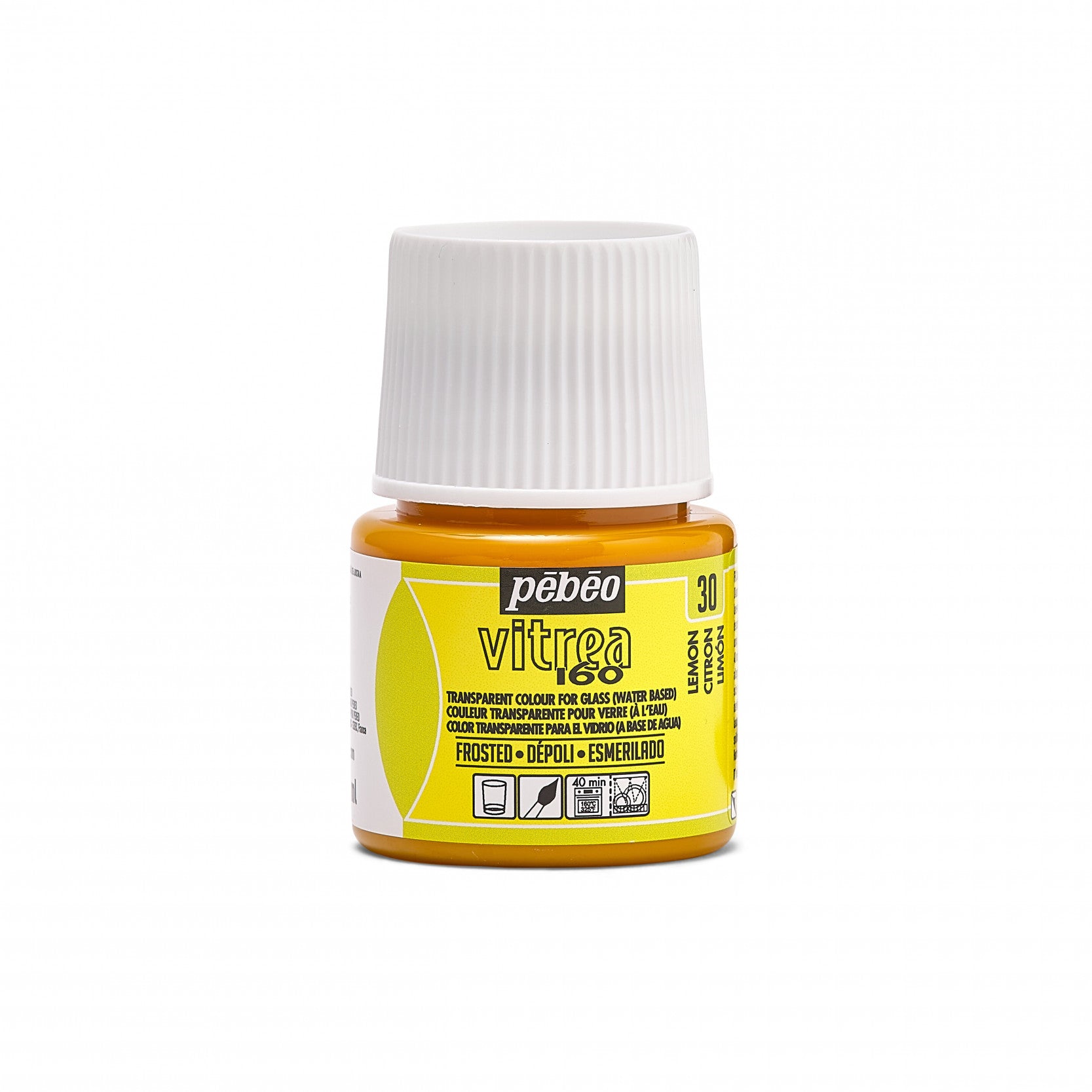 Pebeo Vitrea 160 vitrážna farba na sklo 45 ml – Citrónová