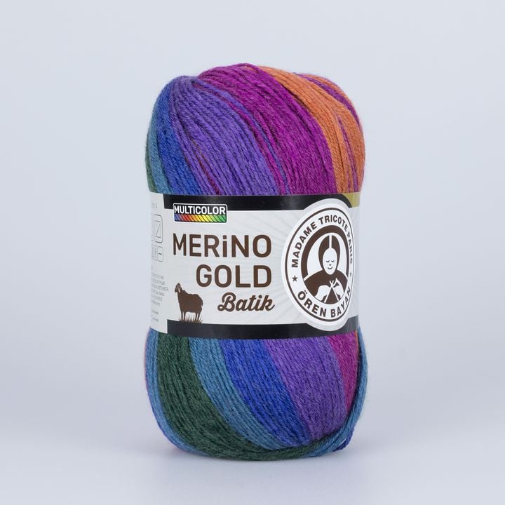 Pletacia priadza Madame Tricote Paris Merino Gold Batik 100 g  | rôzne farby — obrázok 1