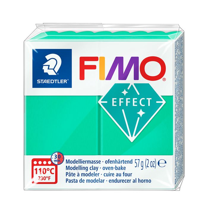 Polymérová hmota FIMO Effect 57 g – Priehľadná zelená