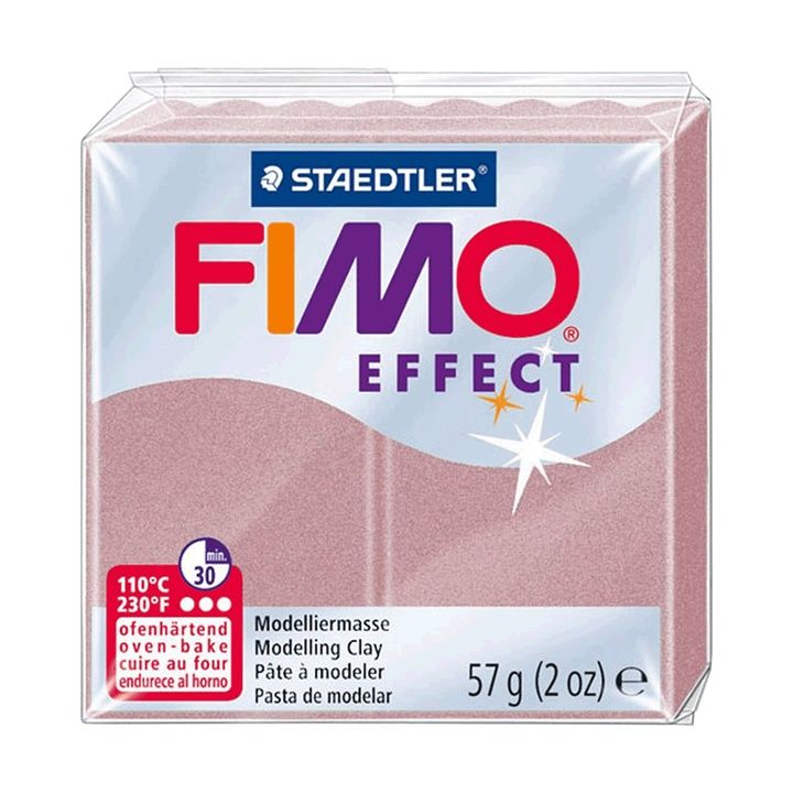 Polymérová hmota FIMO Effect 57 g – Ružové zlato s trblietkami