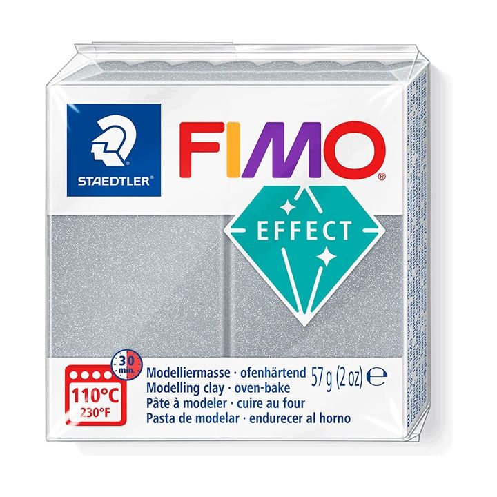 Polymérová hmota FIMO Effect 57 g – Strieborná metalíza