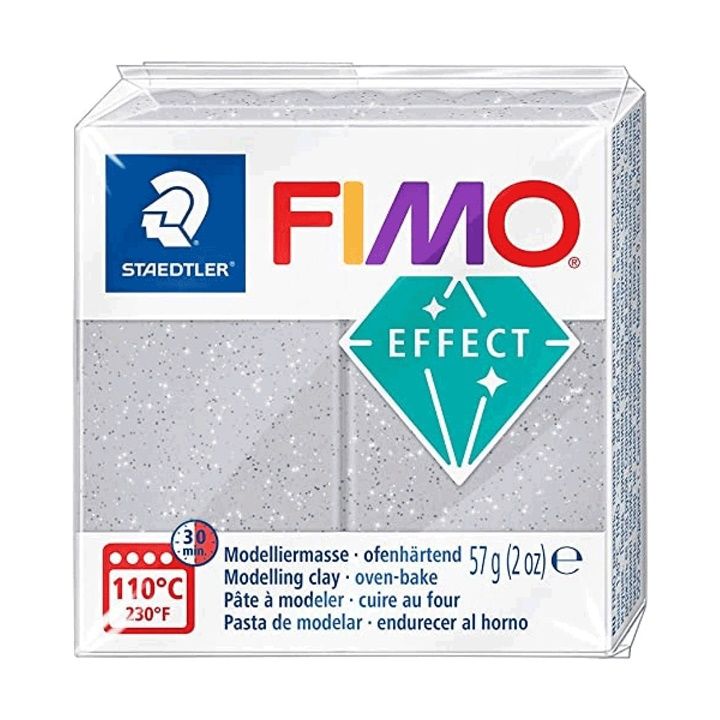 Polymérová hmota FIMO Effect 57 g – Strieborná s trblietkami