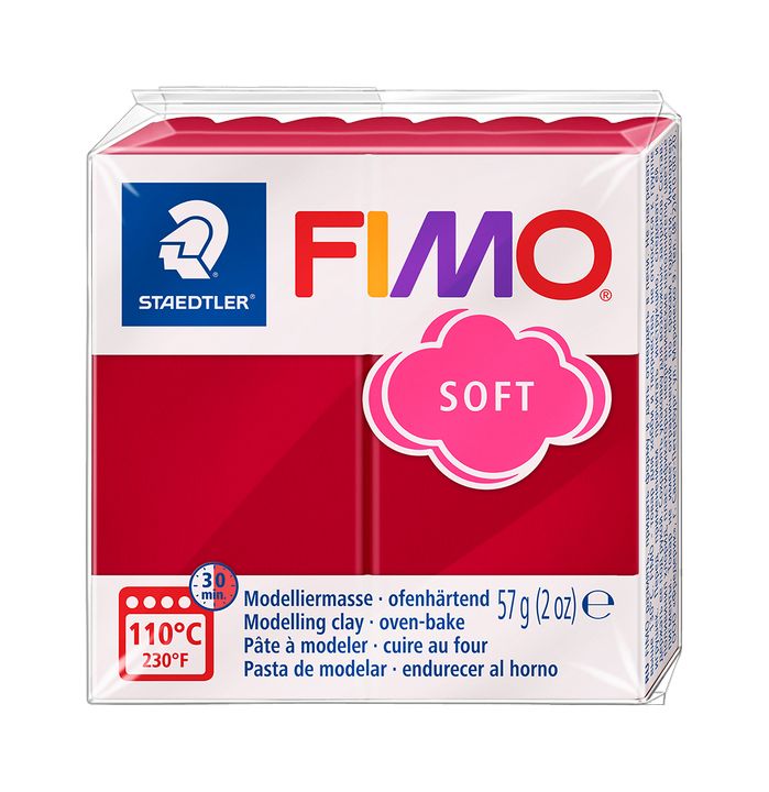 Polymérová hmota FIMO Soft 57 g – Čerešňová červená