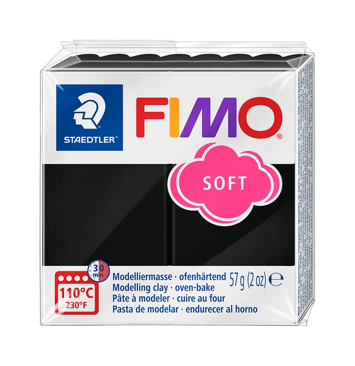 Polymérová hmota FIMO Soft 57 g – Čierna