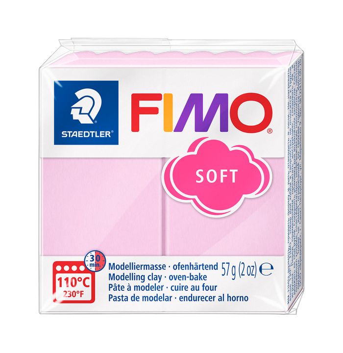 FIMO Soft Modelliermasse 57 g – Pastellrosa