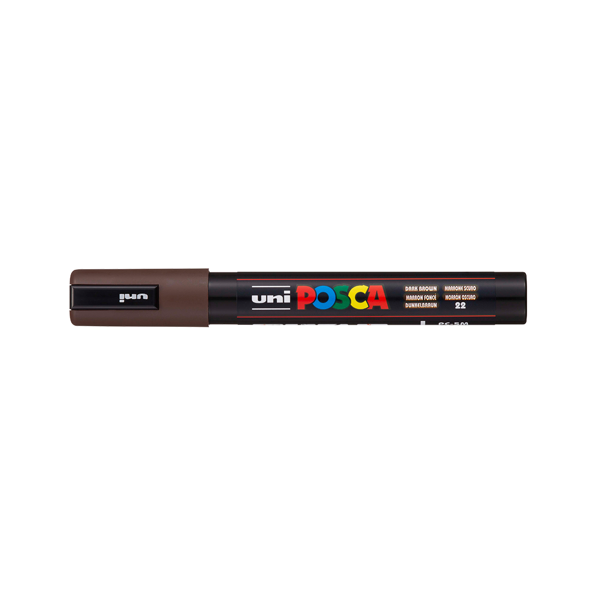 Posca popisovač PC-5M, 1,8 – 2,5 mm, tmavohnedá (22)