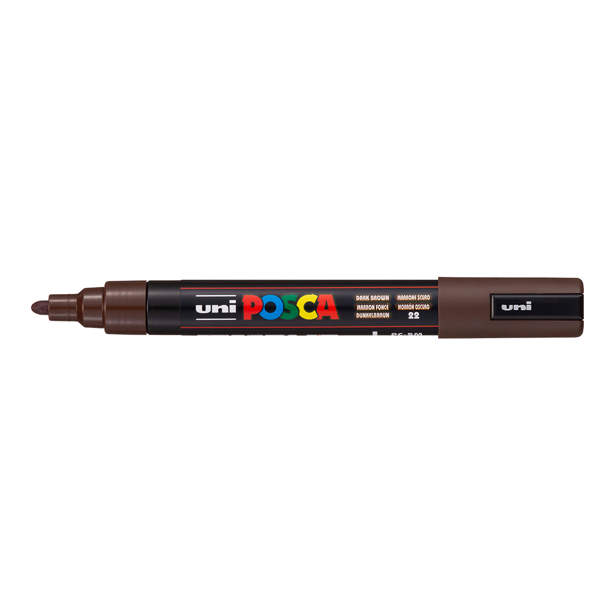 Posca popisovač PC-5M, 1,8 – 2,5 mm, tmavohnedá (22)
