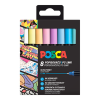 Posca súprava popisovačov pastelové farby (8 ks)