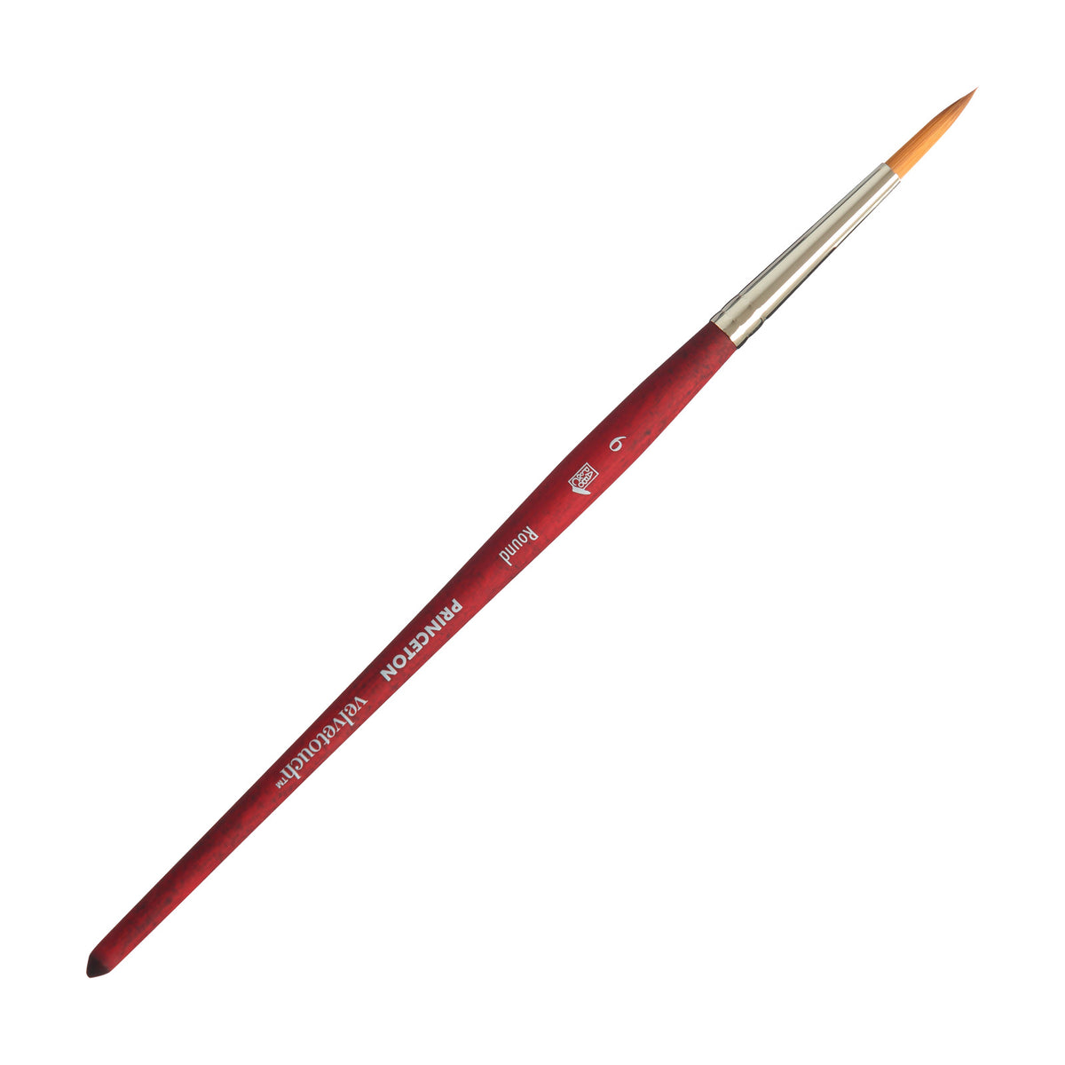 Univerzálny okrúhly štetec PRINCETON Velvetouch s krátkou rúčkou – 6