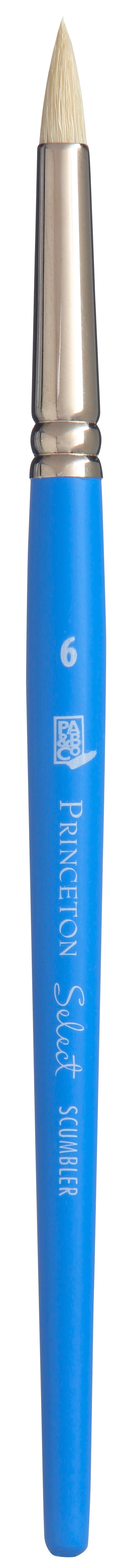 Guľatý umelecký štetec PRINCETON Select Round Scumbler s prírodnými štetinami – 6