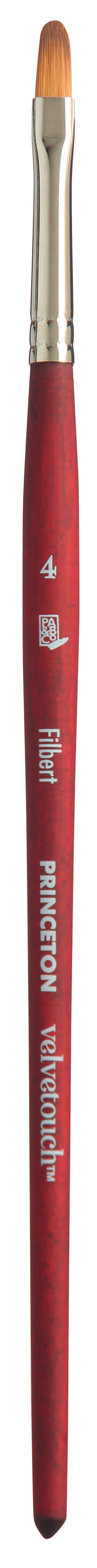 Univerzálny štetec PRINCETON Velvetouch Filbert s krátkou rúčkou – 4