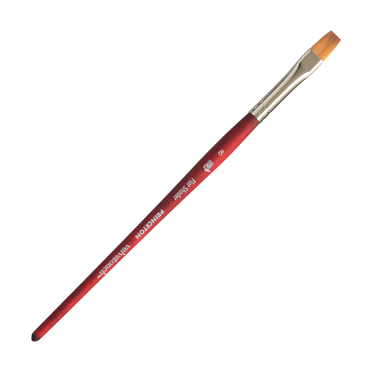 Plochý štetec PRINCETON Velvetouch Flat Shader s krátkou rúčkou
