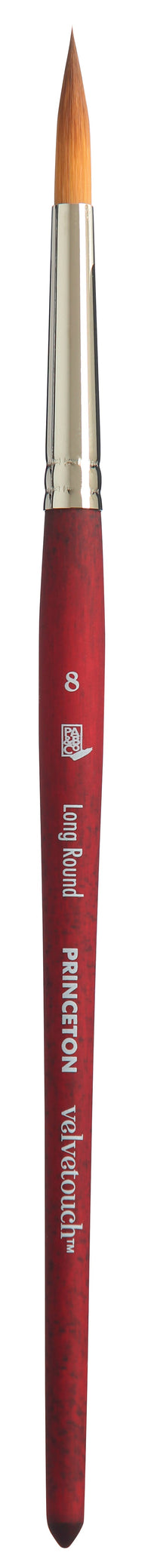 PRINCETON Velvetouch univerzálny okrúhly štetec Long Round s krátkou rúčkou – 8