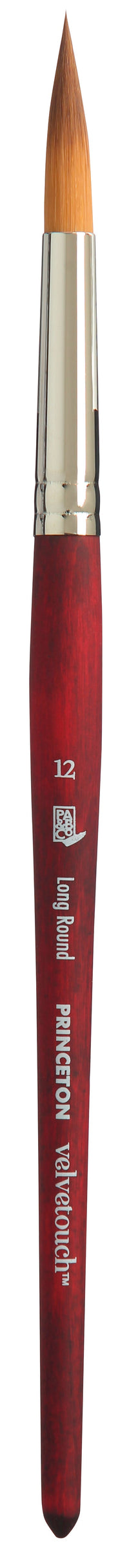 PRINCETON Velvetouch univerzálny okrúhly štetec Long Round s krátkou rúčkou – 12