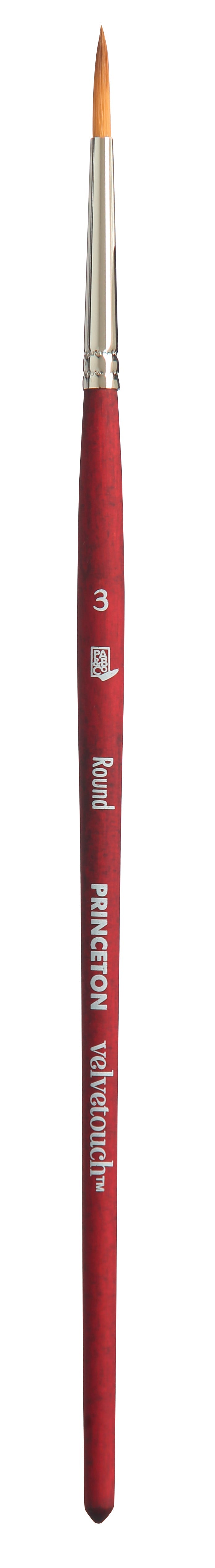 Univerzálny okrúhly štetec PRINCETON Velvetouch s krátkou rúčkou – 3